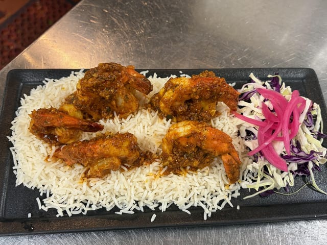 Tandoori Pepper Shrimp.