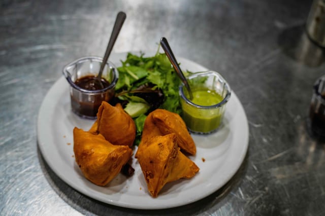 Samosas.