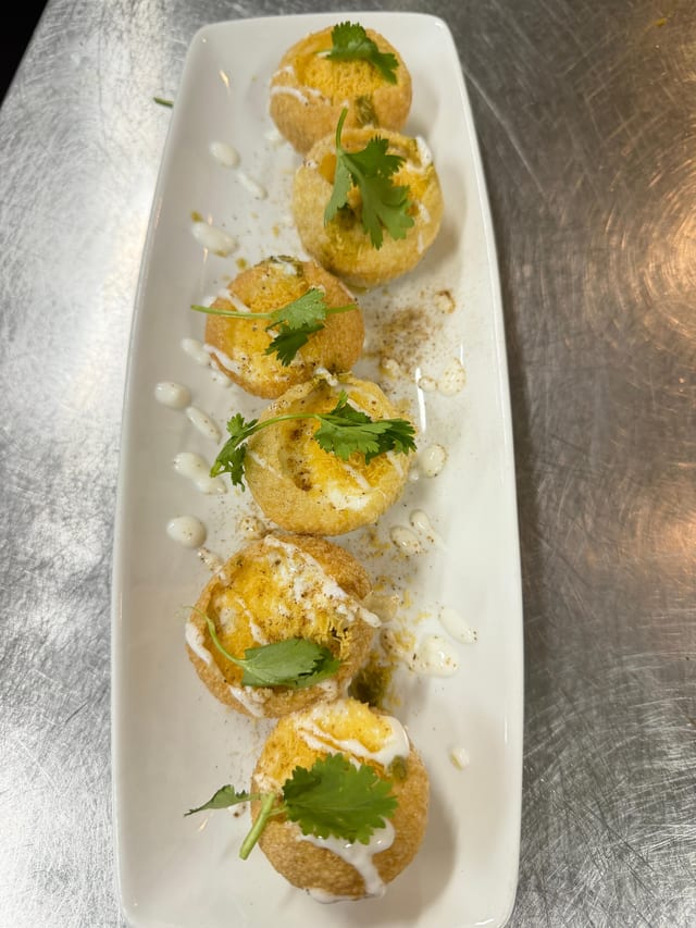 Dahi Puri Chaat.